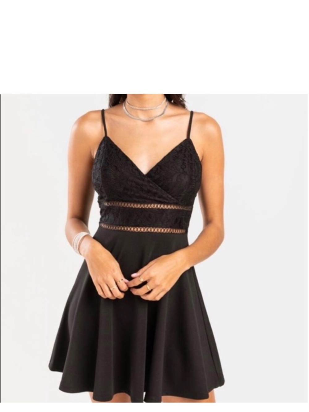 Black blue rain skater dress size small.